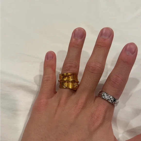 Versace gold ring